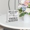 Funny Music Teacher Gift Wooden Box Sign – "My Class Is Full of Treble Makers" Desk Decor, Choir Band Orchestra Director Appreciation Gift, Music Classroom & Office Decoration